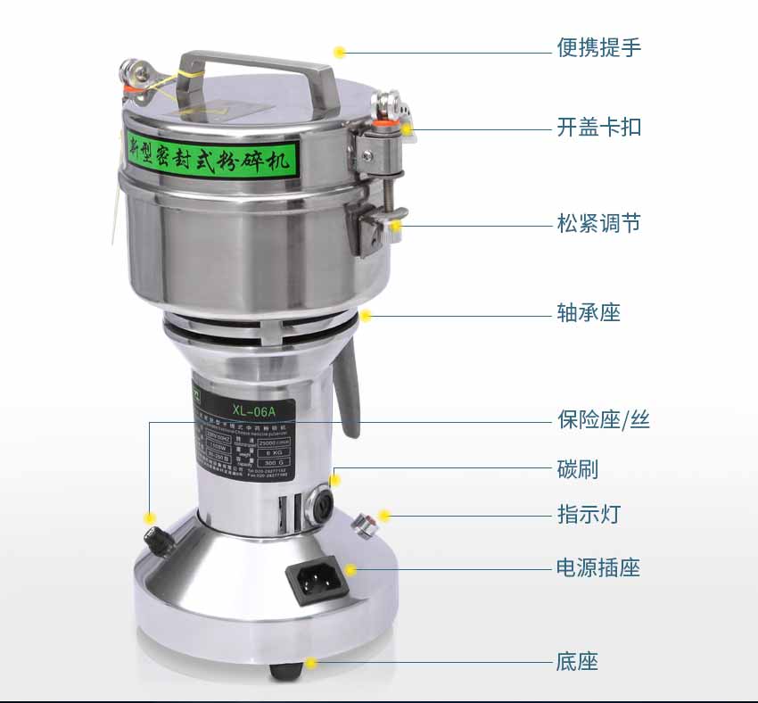 小型家用粉碎機結(jié)構(gòu)